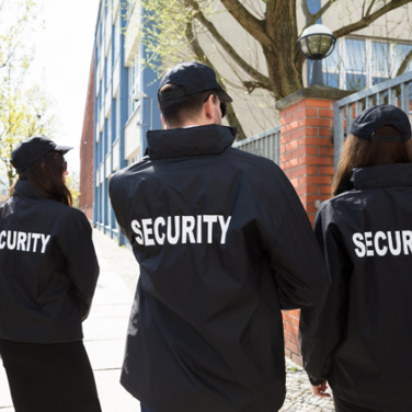 Security personnel in uniform